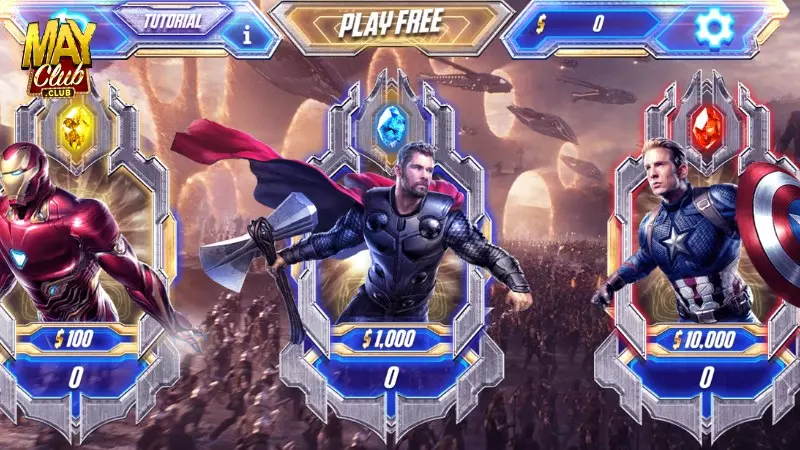 Khám phá thế giới siêu anh hùng trong Slot Game Avengers tại Mayclub