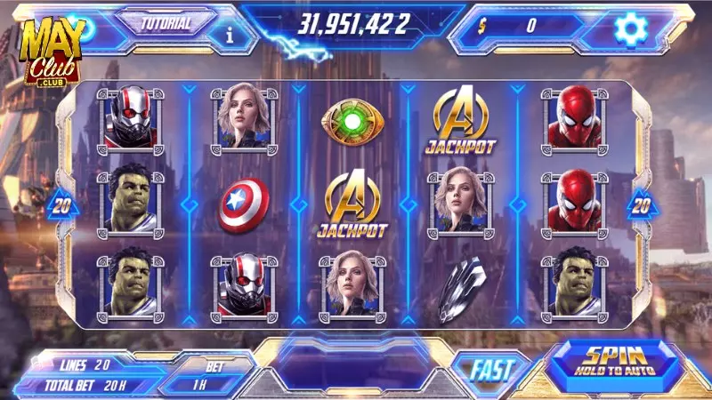 Review chi tiết Slot Game Avengers tại Mayclub